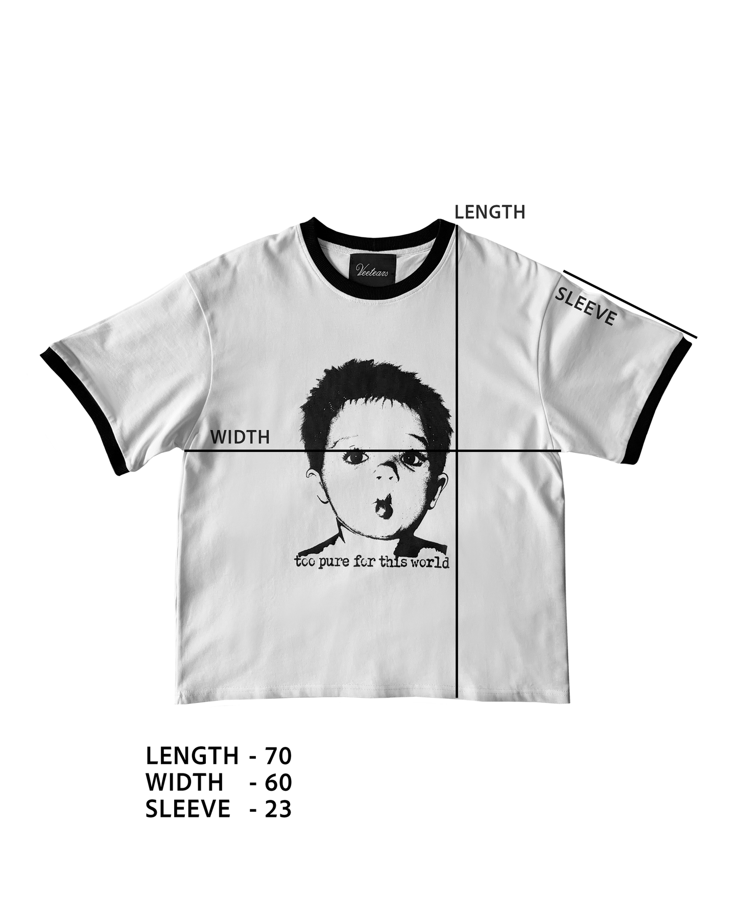 «too pure for this world» T-shirt