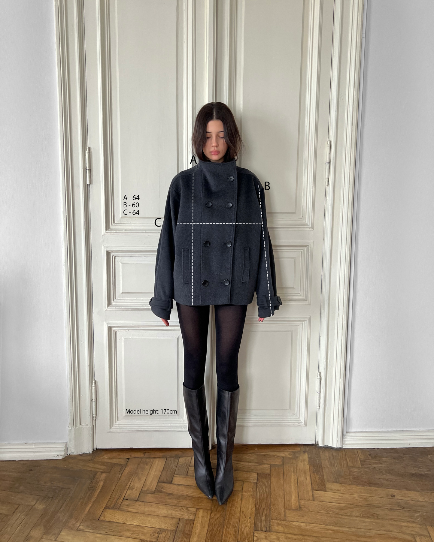 BLACK WOOL COAT
