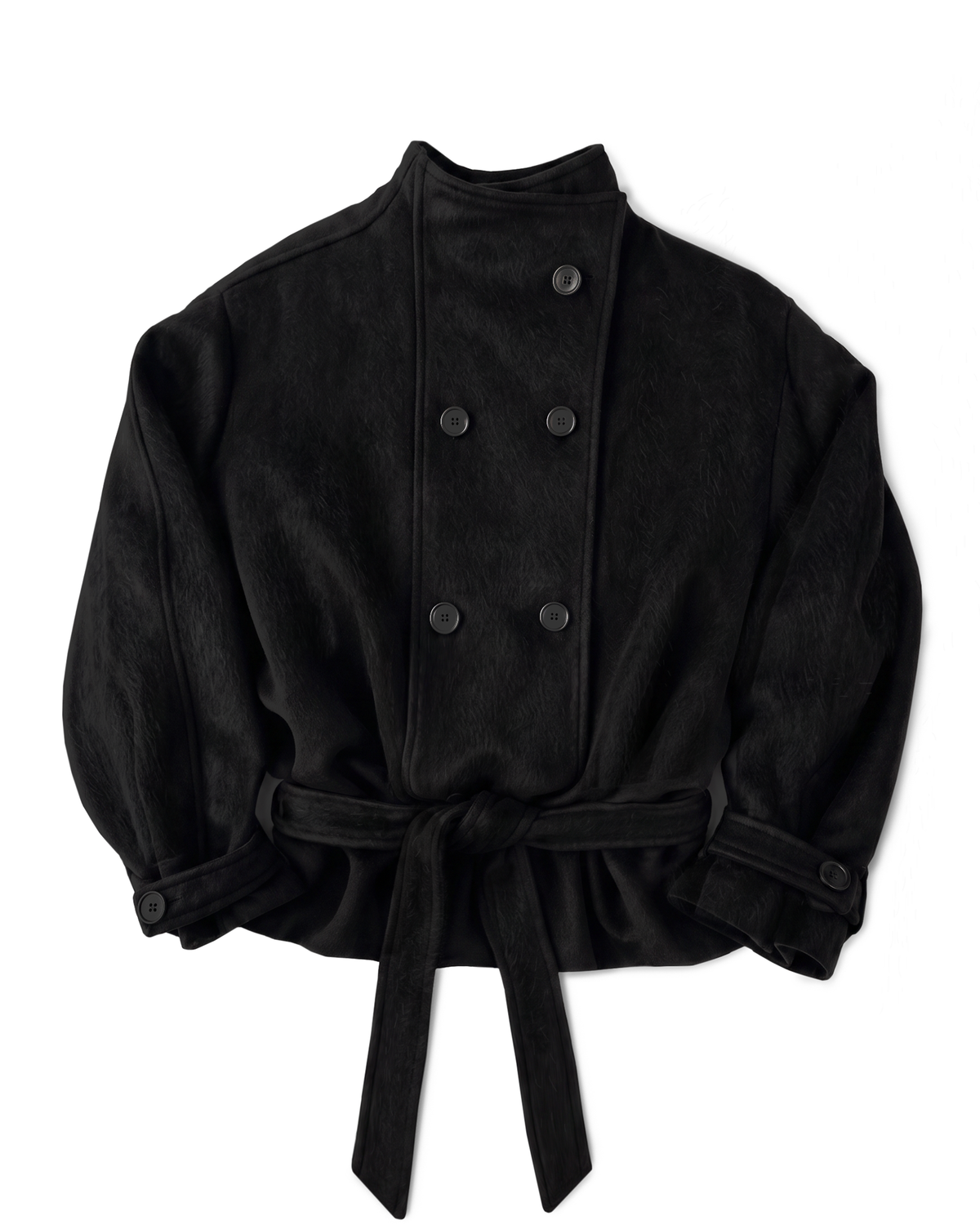 BLACK WOOL COAT